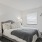 a bed in a room