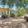 shaded social area outdoors